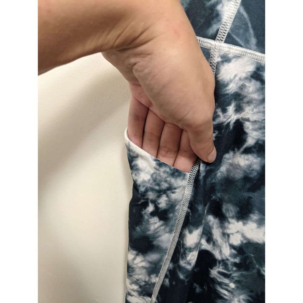 Fabletics Oasis High Rise Tie Dye Leggings Teal Turquoise Size Large - Picture 7 of 12